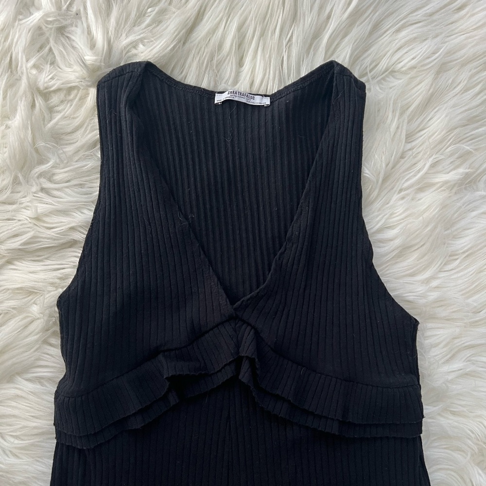 Zara Black Jumpsuit Size Small - Picture 7 of 9